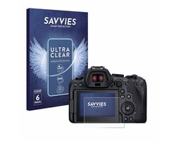 Savvies - Screenprotector voor Canon EOS R6 Mark II - Folie Beschermfolie transparant 6 Stuks