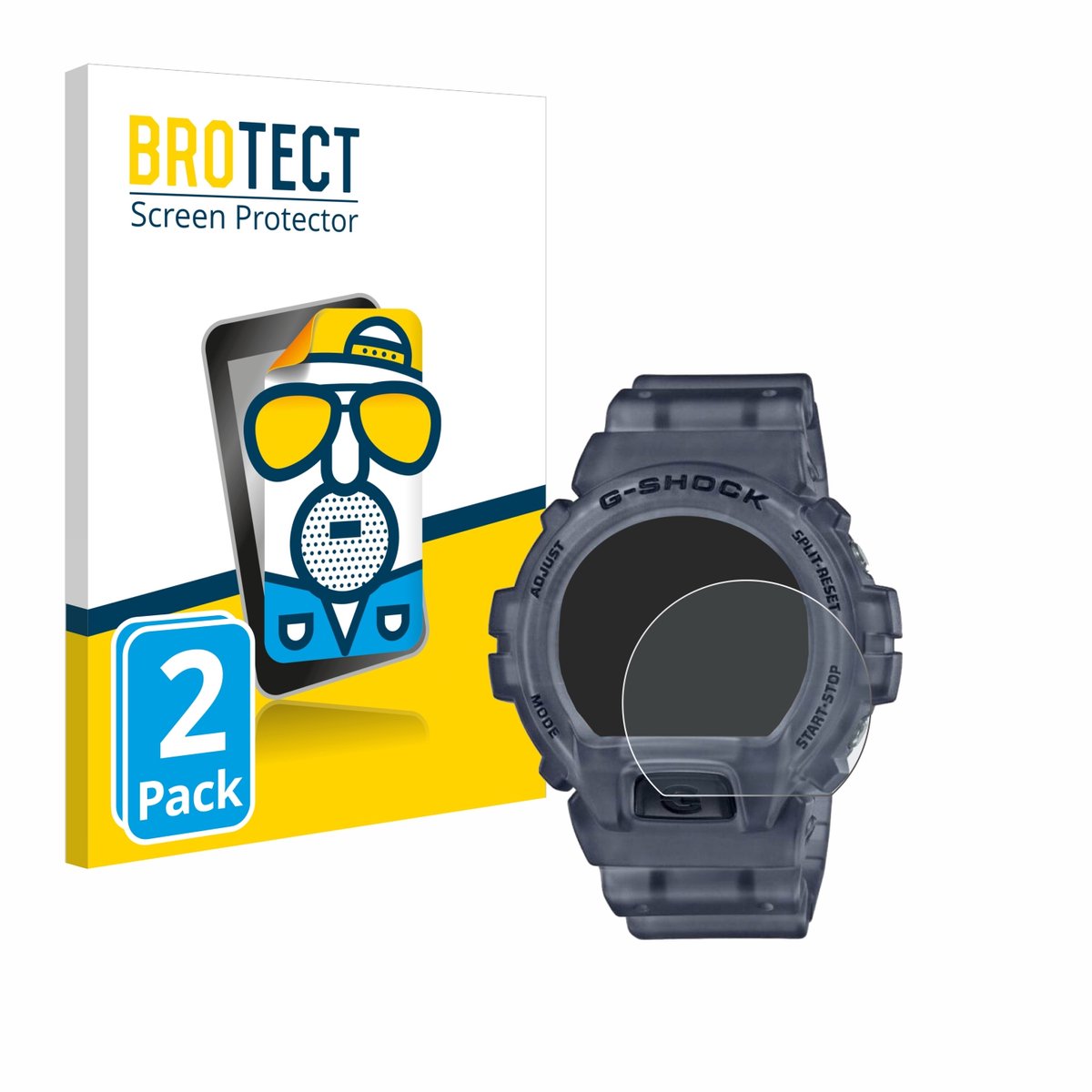 BROTECT - Screenprotector voor Casio G-Shock DW-6900 - Folie Beschermfolie matte 2 Stuks