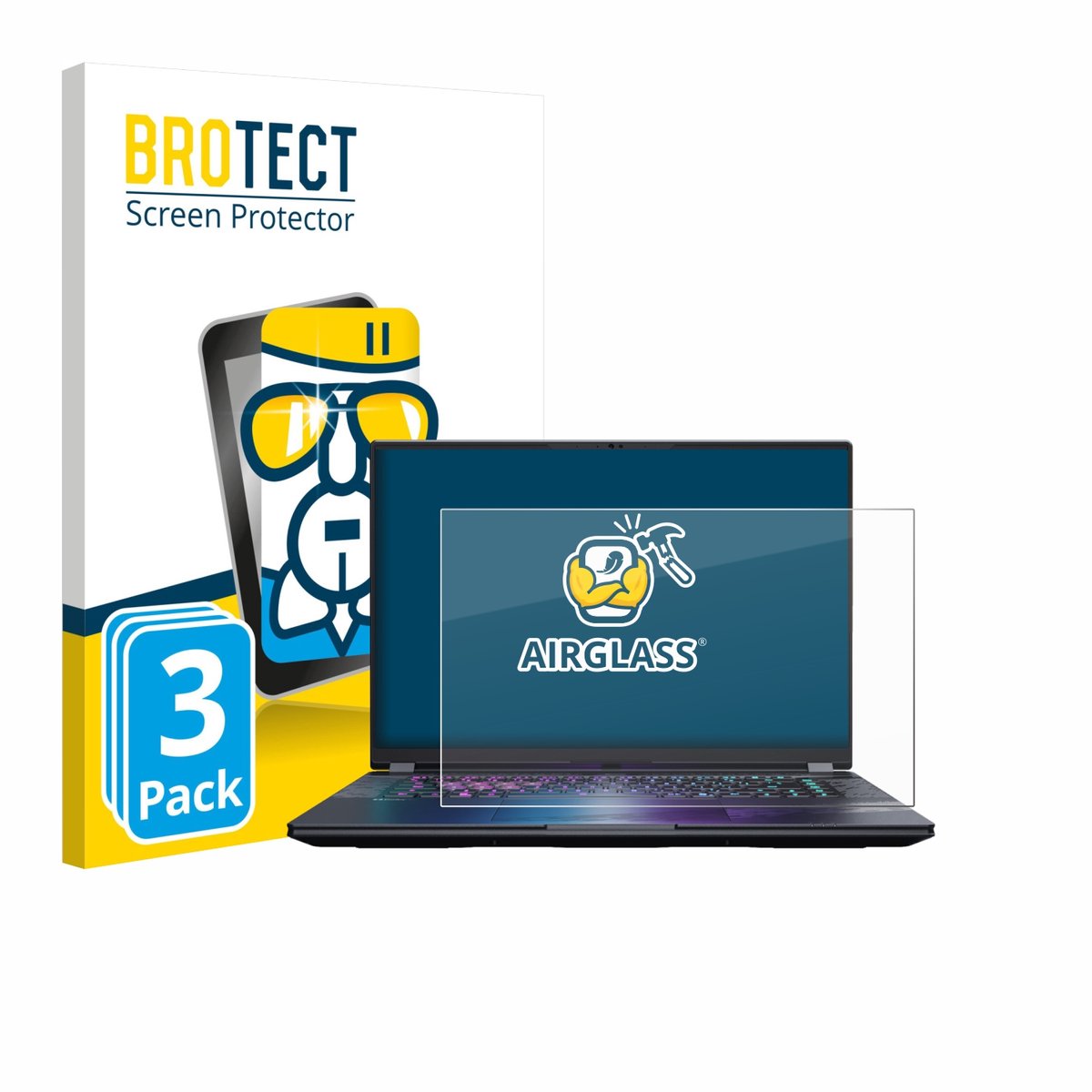 Screenprotector 3 Stuks voor Gigabyte AORUS Elite 16 2025 Beschermglas transparant