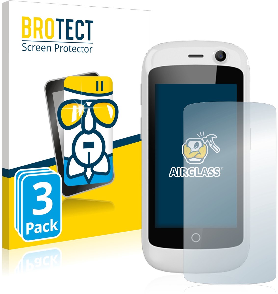 Screenprotector 3 Stuks voor Unihertz Jelly / Jelly Pro Beschermglas transparant