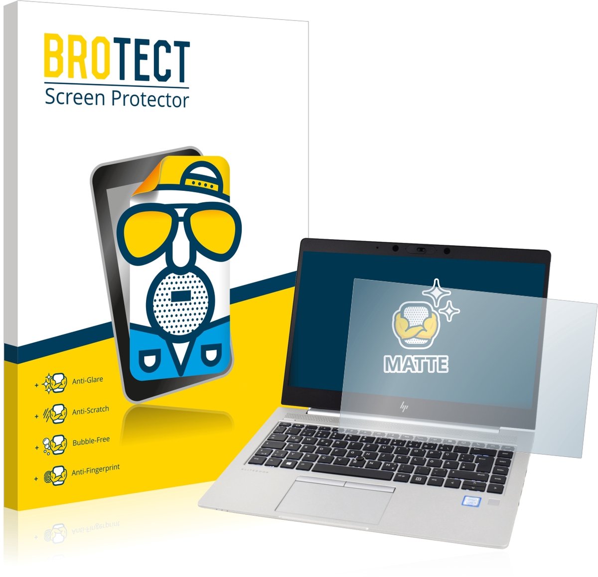 BROTECT - Screenprotector voor HP EliteBook 830 G5 Non-Touch - Folie Beschermfolie matte