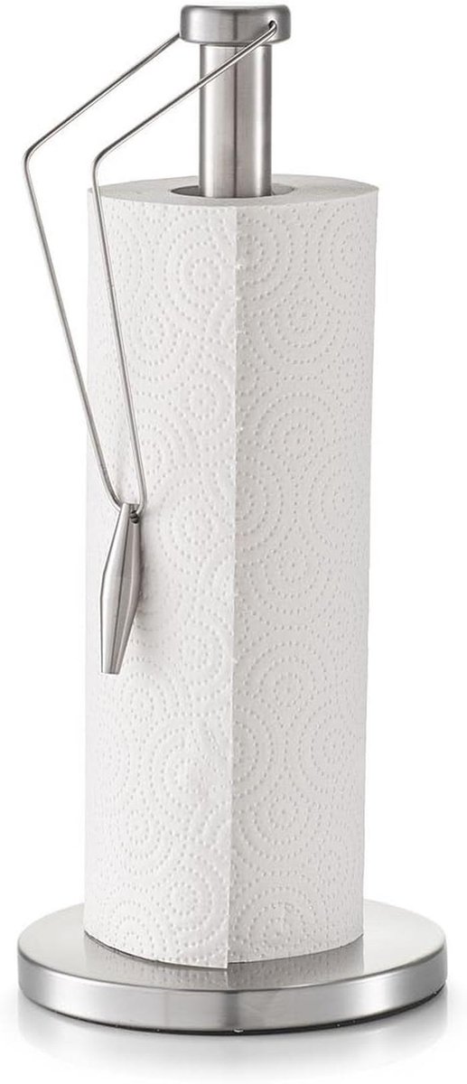 Kitchenrollhouder roestvrij staal 15 x 15 x 33,5 cm