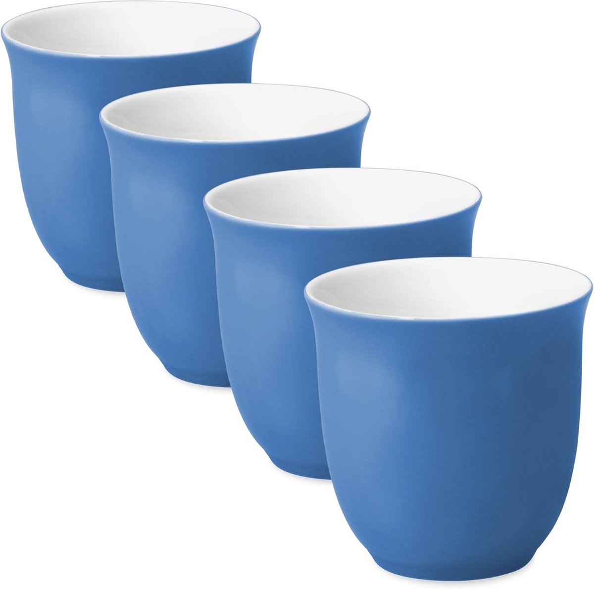 Japanse theekopjes set van 4 - 6 oz keramische theekopjes blauw