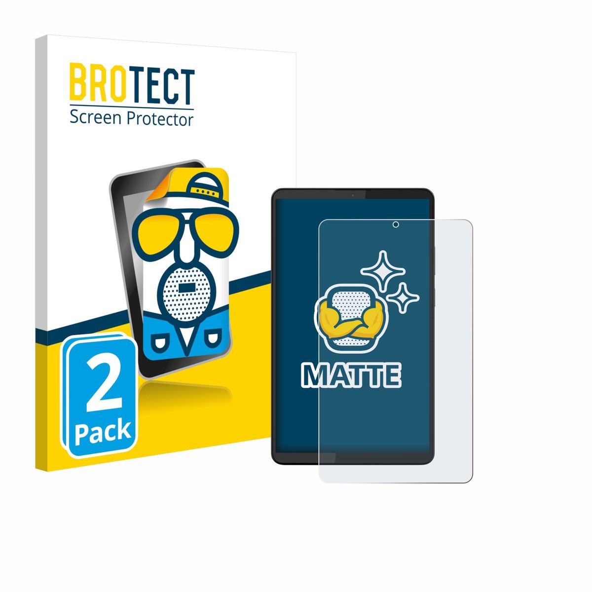 BROTECT - Screenprotector voor Lenovo Tab One 8.7" - Folie Beschermfolie matte 2 Stuks