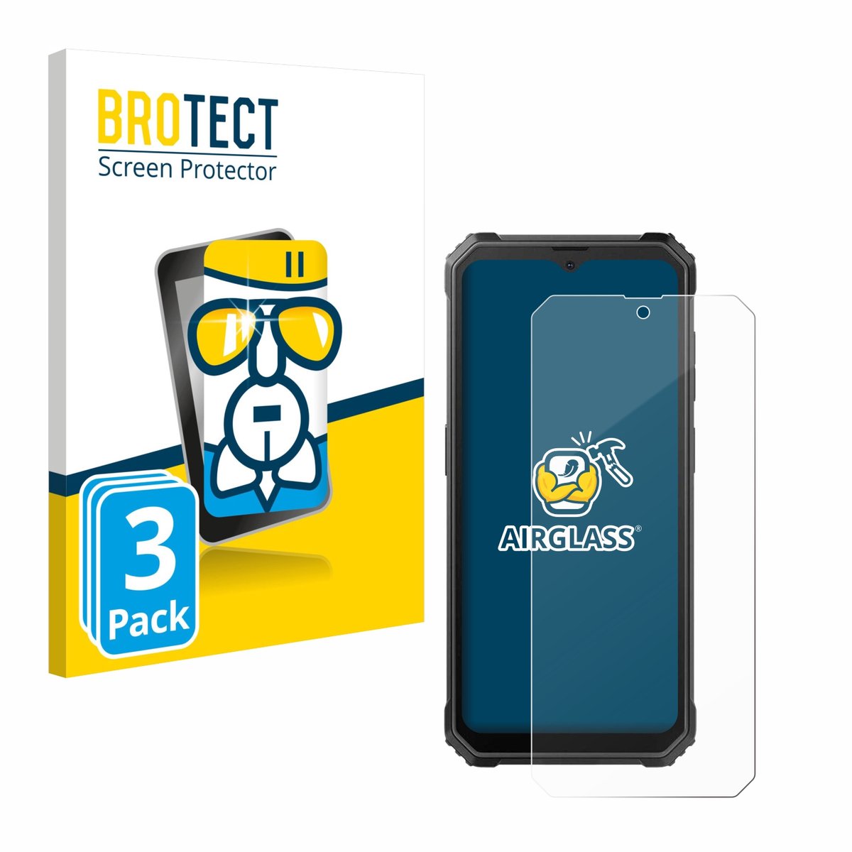 Screenprotector 3 Stuks voor Blackview BV4800 SE Beschermglas transparant