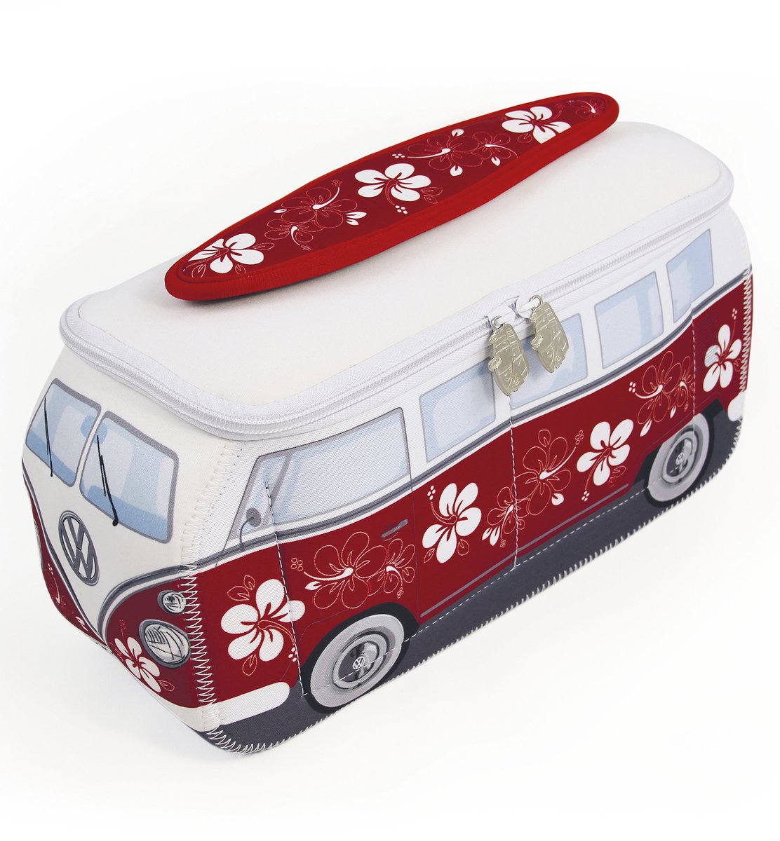 BRISA VW Collection - Volkswagen neopreen universele make-up-, cosmetica-, reisapotheek-tas in T1 Bulli Bus-design