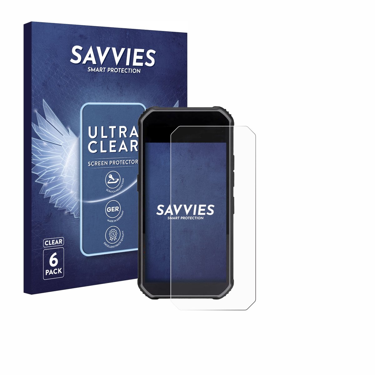 Savvies - Screenprotector voor SkyCaddie Pro 5X - Folie Beschermfolie transparant 6 Stuks