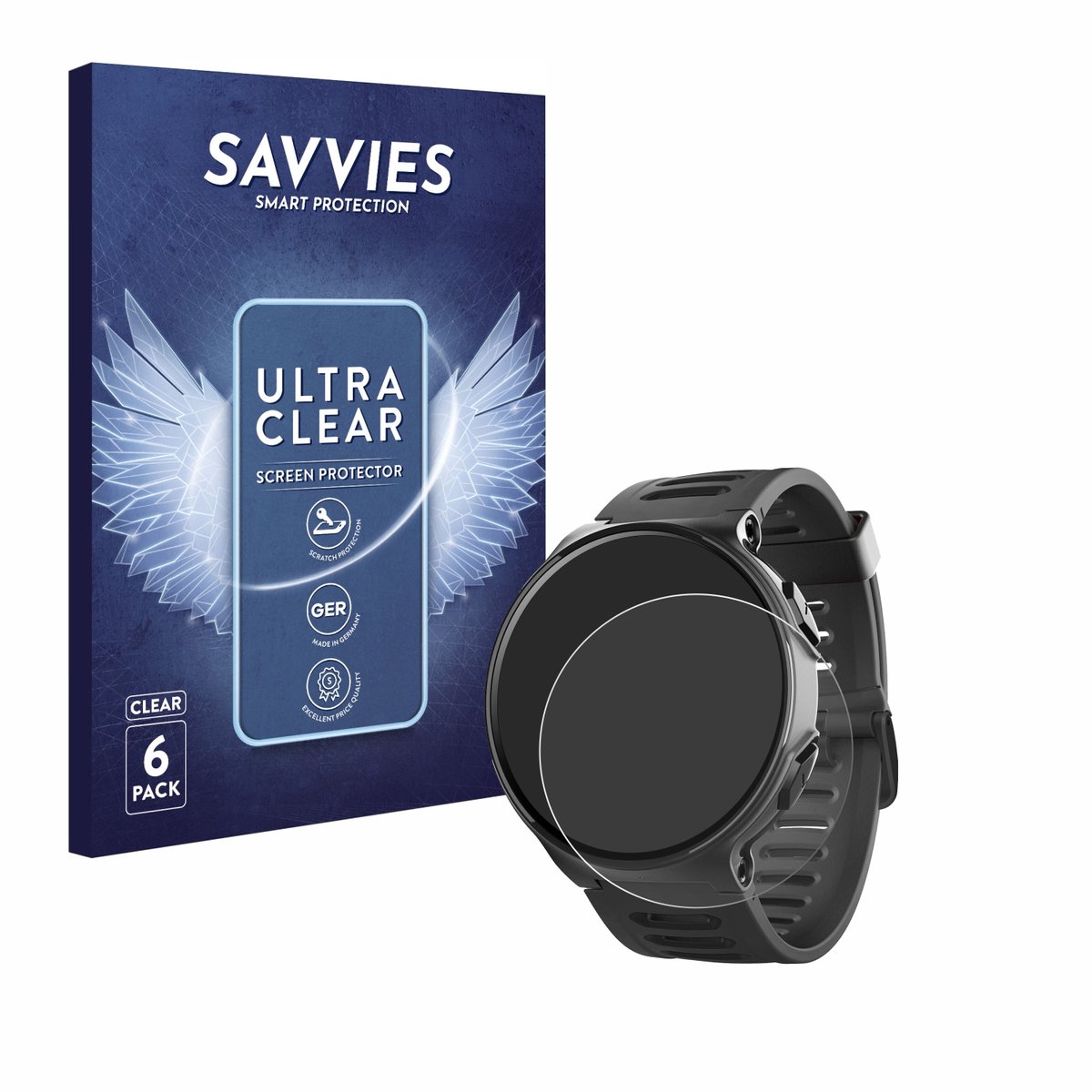 Savvies - Screenprotector voor Kiprun 500 - Folie Beschermfolie transparant 6 Stuks