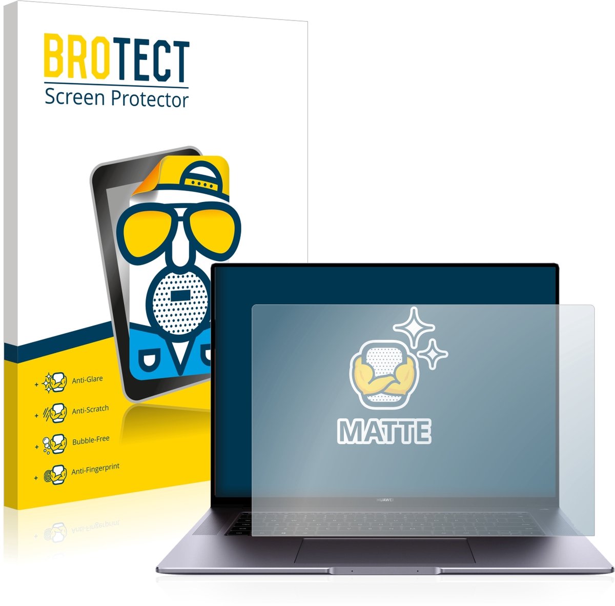 BROTECT - Screenprotector voor Huawei MateBook 16 - Folie Beschermfolie matte