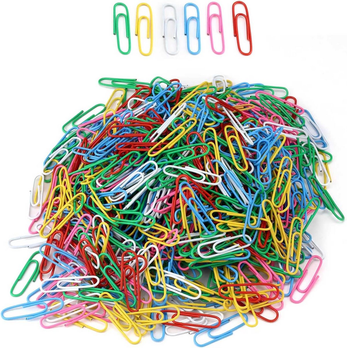 Grote Kleurrijke Paperclips 600 Stuks - Ideaal voor Foto's en Documenten