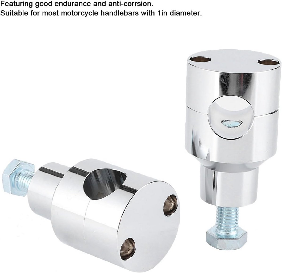 Universele Motorfiets Stuurverhogers 25mm Set voor Chopper en Cruiser