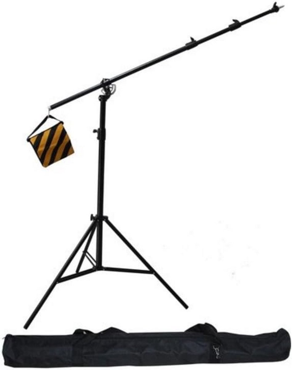 Verstelbaar Lampstatief met Boomarm voor Studioverlichting