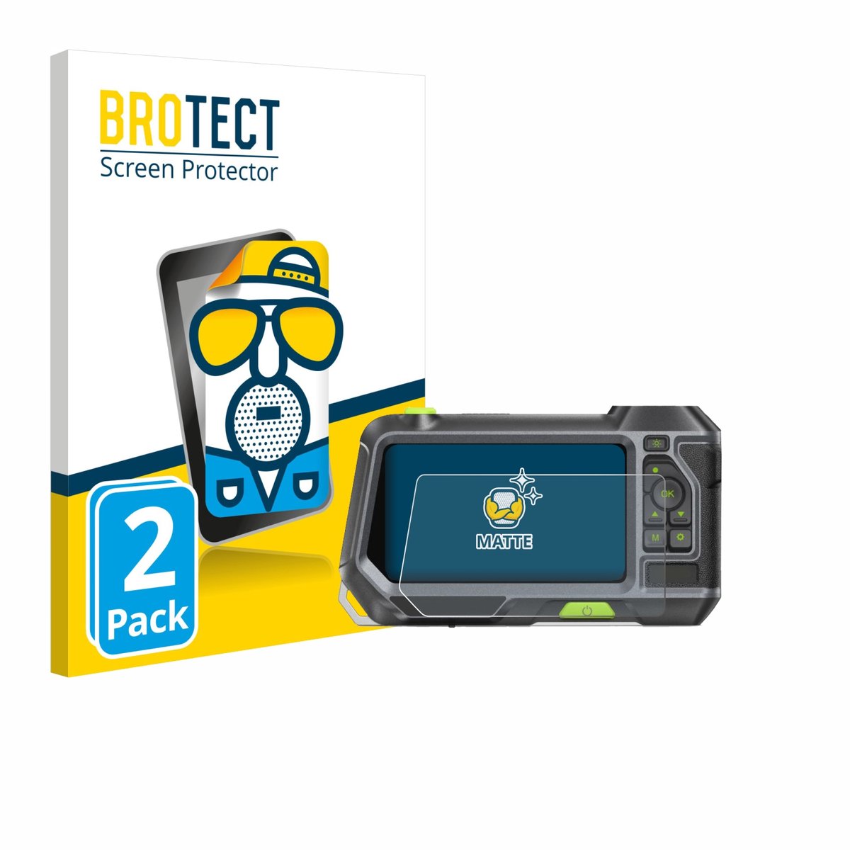 BROTECT - Screenprotector voor Teslong NTS500 - Folie Beschermfolie matte 2 Stuks