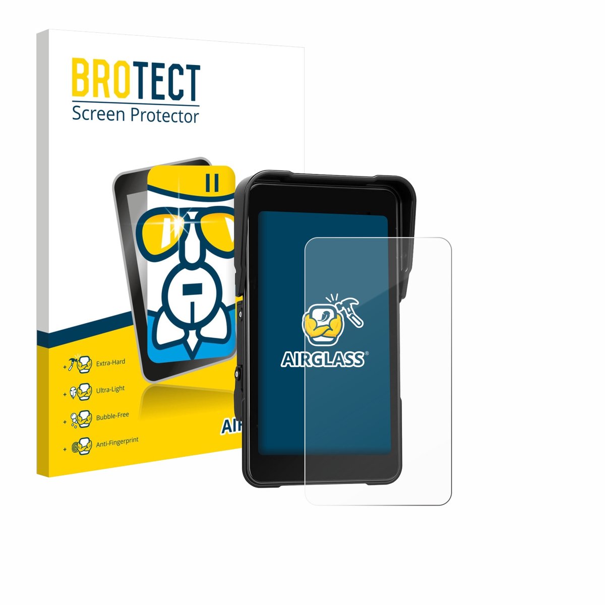 Screenprotector voor CAMECHO Motorrad Carplay 5" Beschermglas transparant