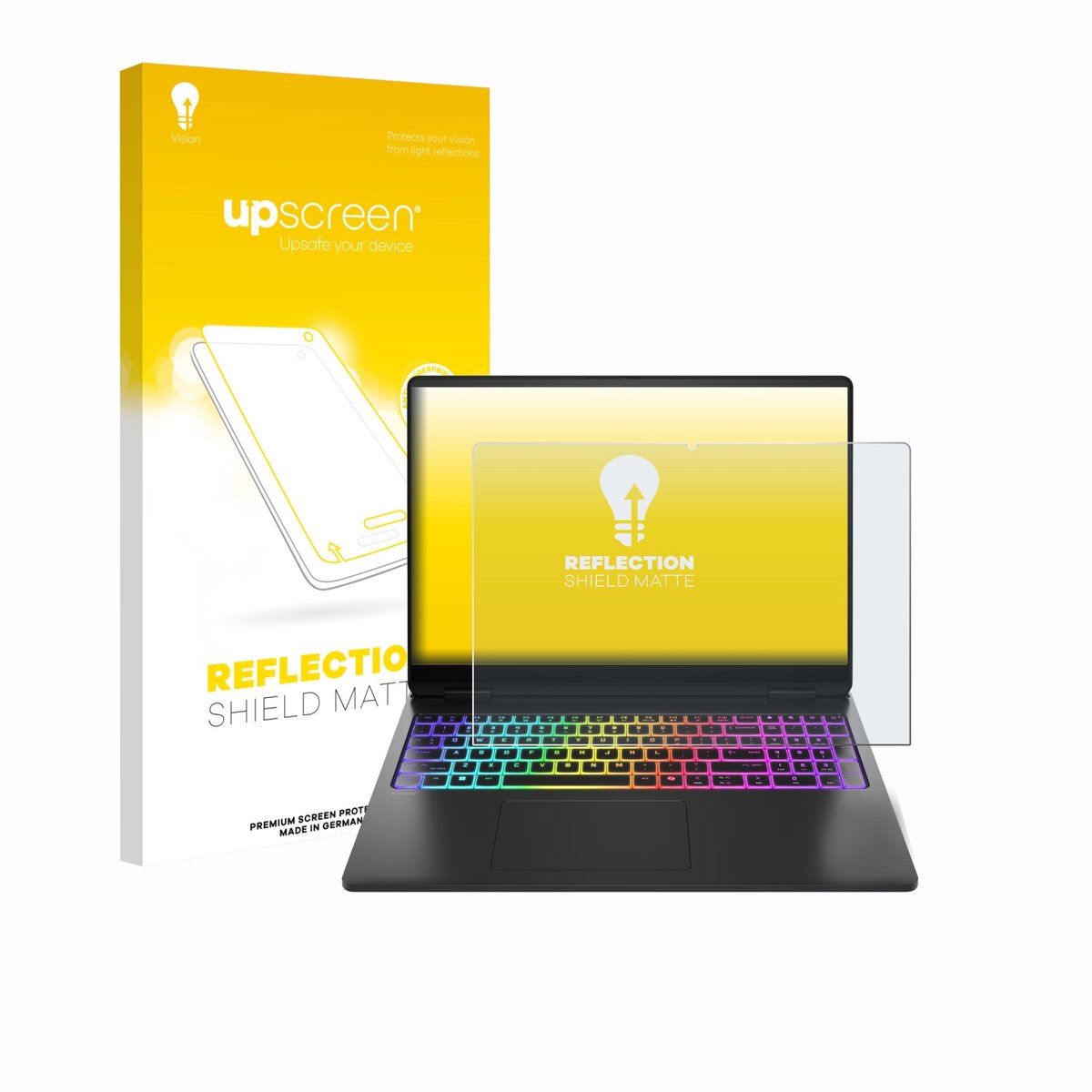 upscreen - Screenprotector voor HP Omen Max 16 - Folie Beschermfolie anti glare matte
