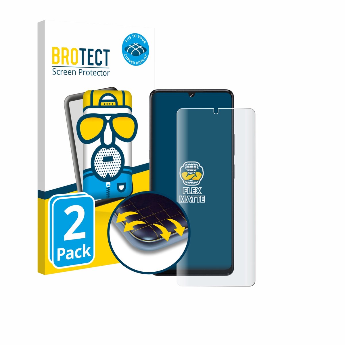 BROTECT - Screenprotector voor Cubot X100 - Folie Beschermfolie matte volledig dekking 2 Stuks