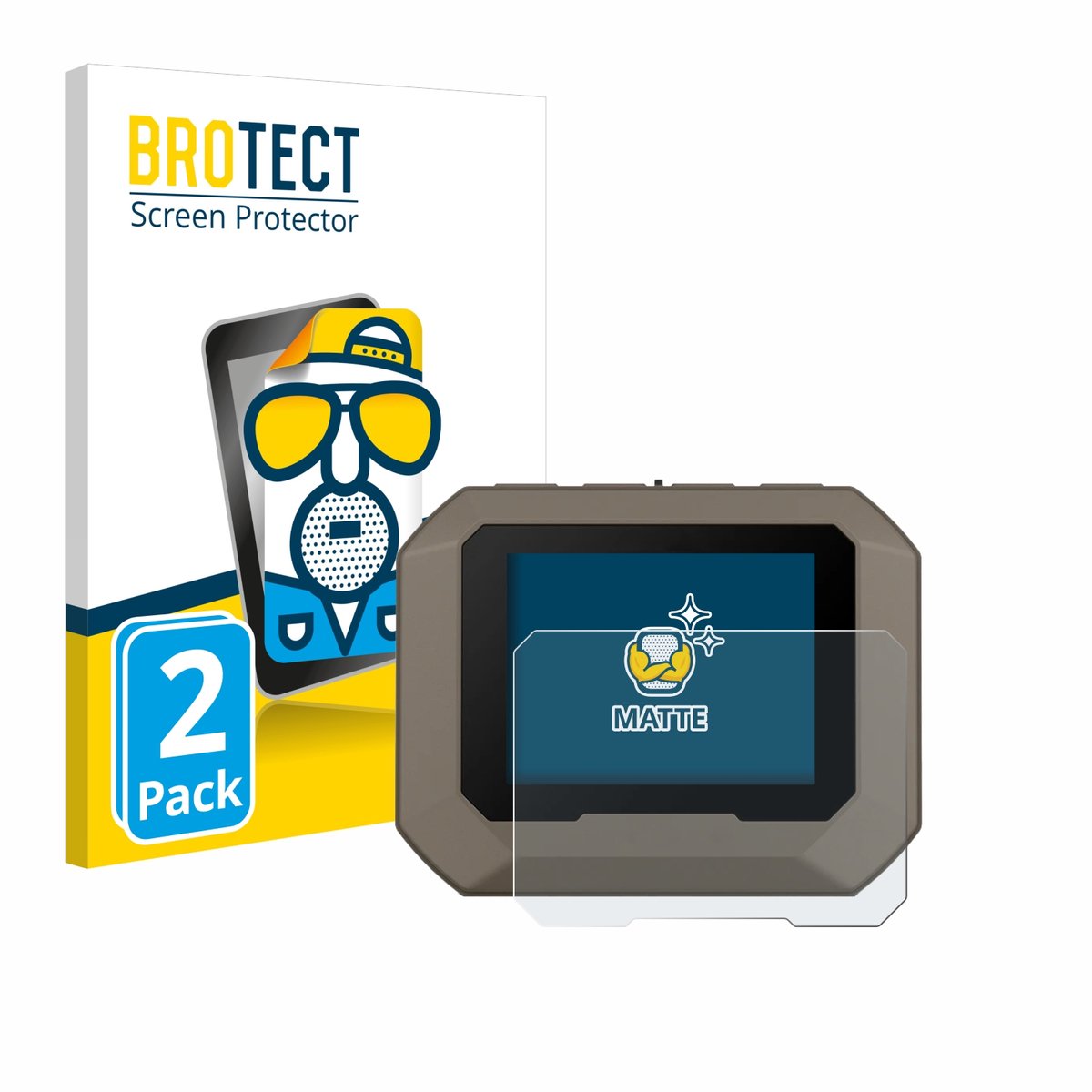 BROTECT - Screenprotector voor Garmin Xero C1 Pro - Folie Beschermfolie matte 2 Stuks