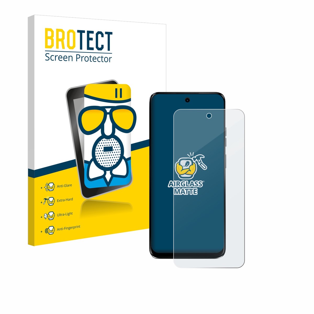 BROTECT - Screenprotector voor Motorola G34 5G - Folie Beschermfolie Beschermglas matte