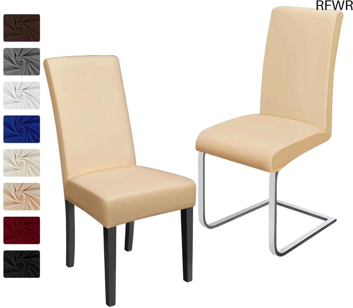 Universele Stretch Stoelhoezen 2 Stuks - Wasbare Eetkamer Stoelbekleding