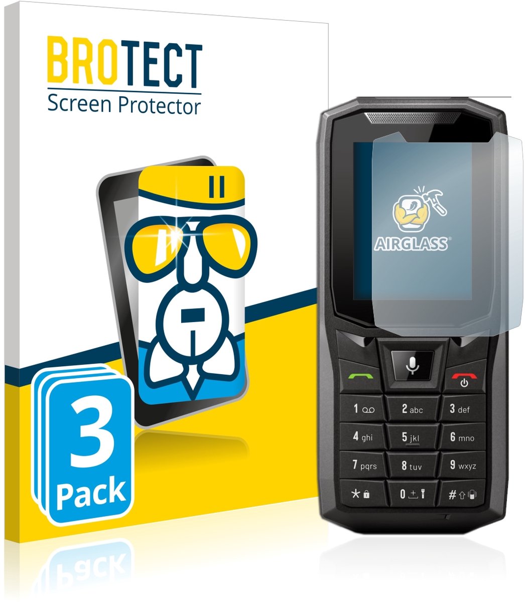 Screenprotector 3 Stuks voor Crosscall Core-S4 Beschermglas transparant