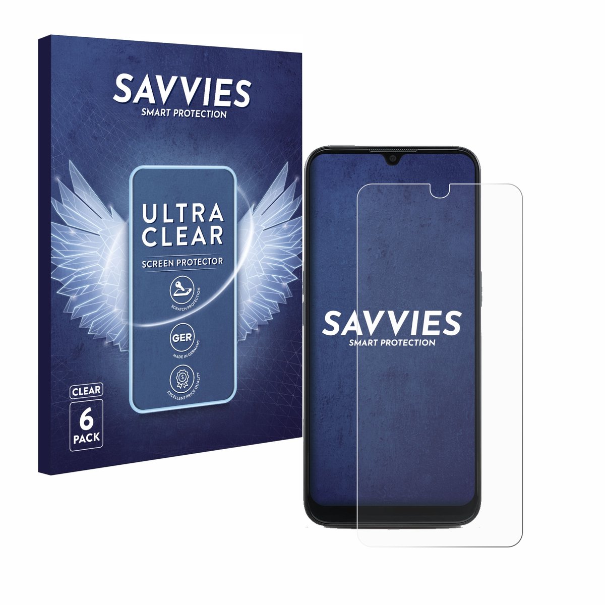 Savvies - Screenprotector voor Doro 8100 - Folie Beschermfolie transparant 6 Stuks
