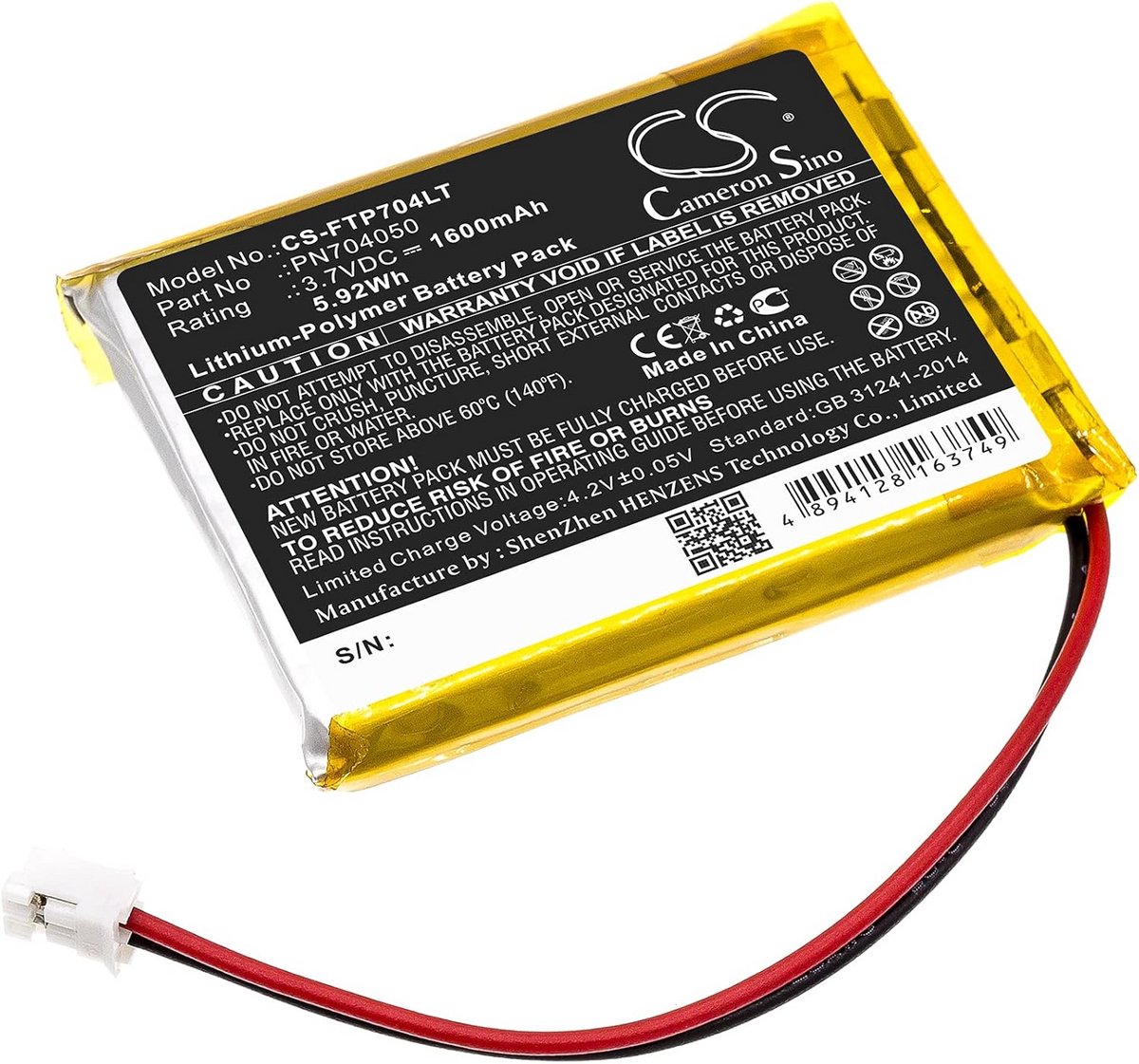 Vervangende Accu voor LED Tafellamp Edison The Petit - Lange Levensduur Batterij