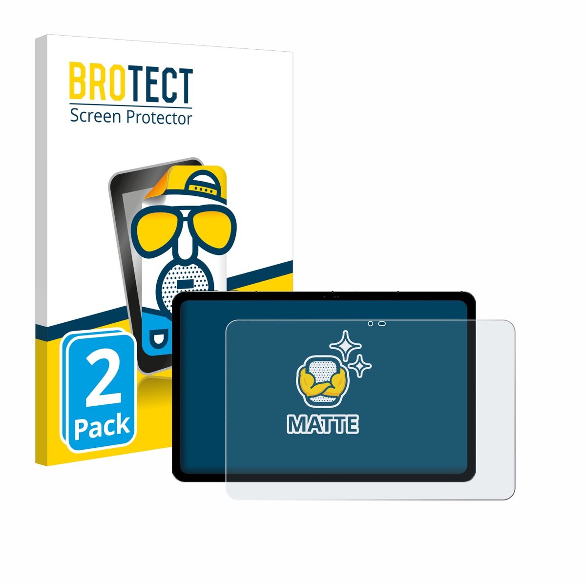BROTECT - Screenprotector voor Peaq PET 10980-F628E - Folie Beschermfolie matte 2 Stuks