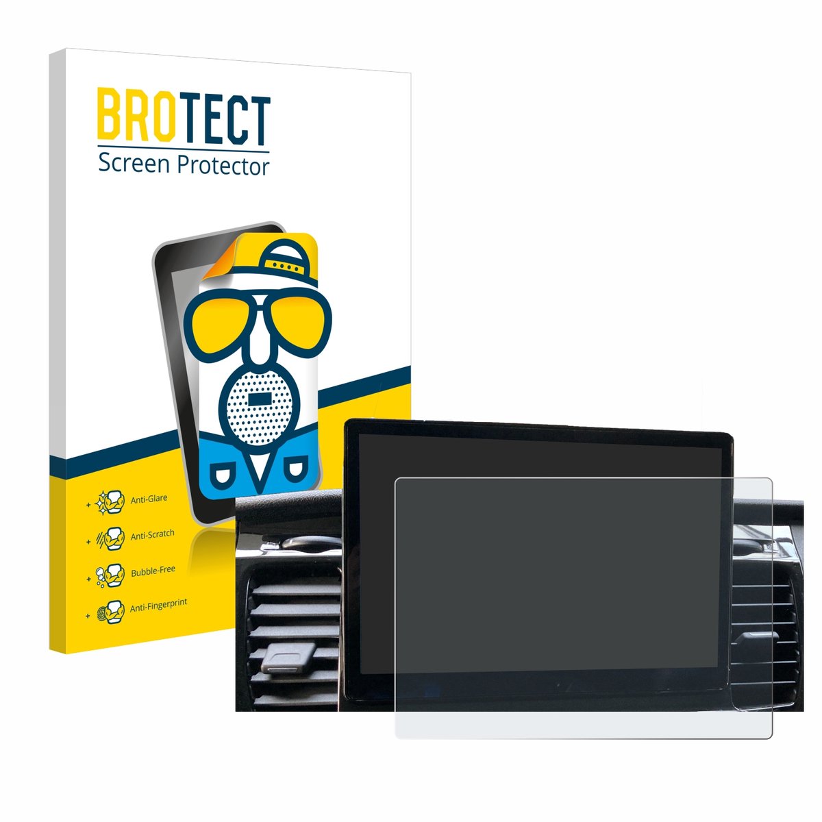 BROTECT - Screenprotector voor Ford Transit SYNC 4 - Folie Beschermfolie matte 2 Stuks
