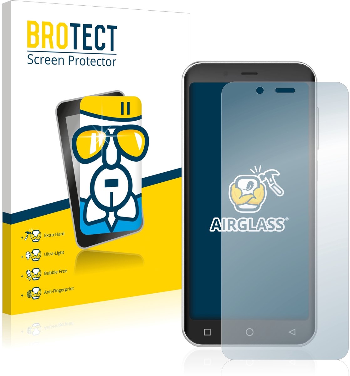 Screenprotector voor Peaq PSP400 Beschermglas transparant