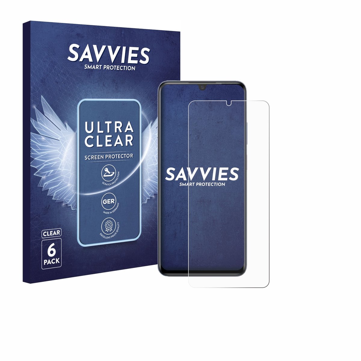 Savvies - Screenprotector voor ZTE Blade V70 Max - Folie Beschermfolie transparant 6 Stuks
