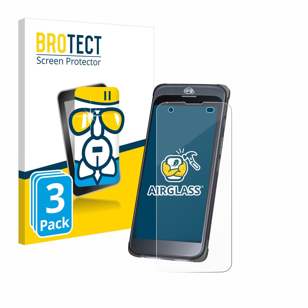 Screenprotector 3 Stuks voor Orderman 10 Beschermglas transparant