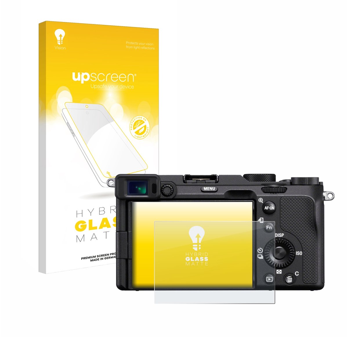 upscreen - Screenprotector voor Sony A7C - Folie Beschermfolie Beschermglas matte