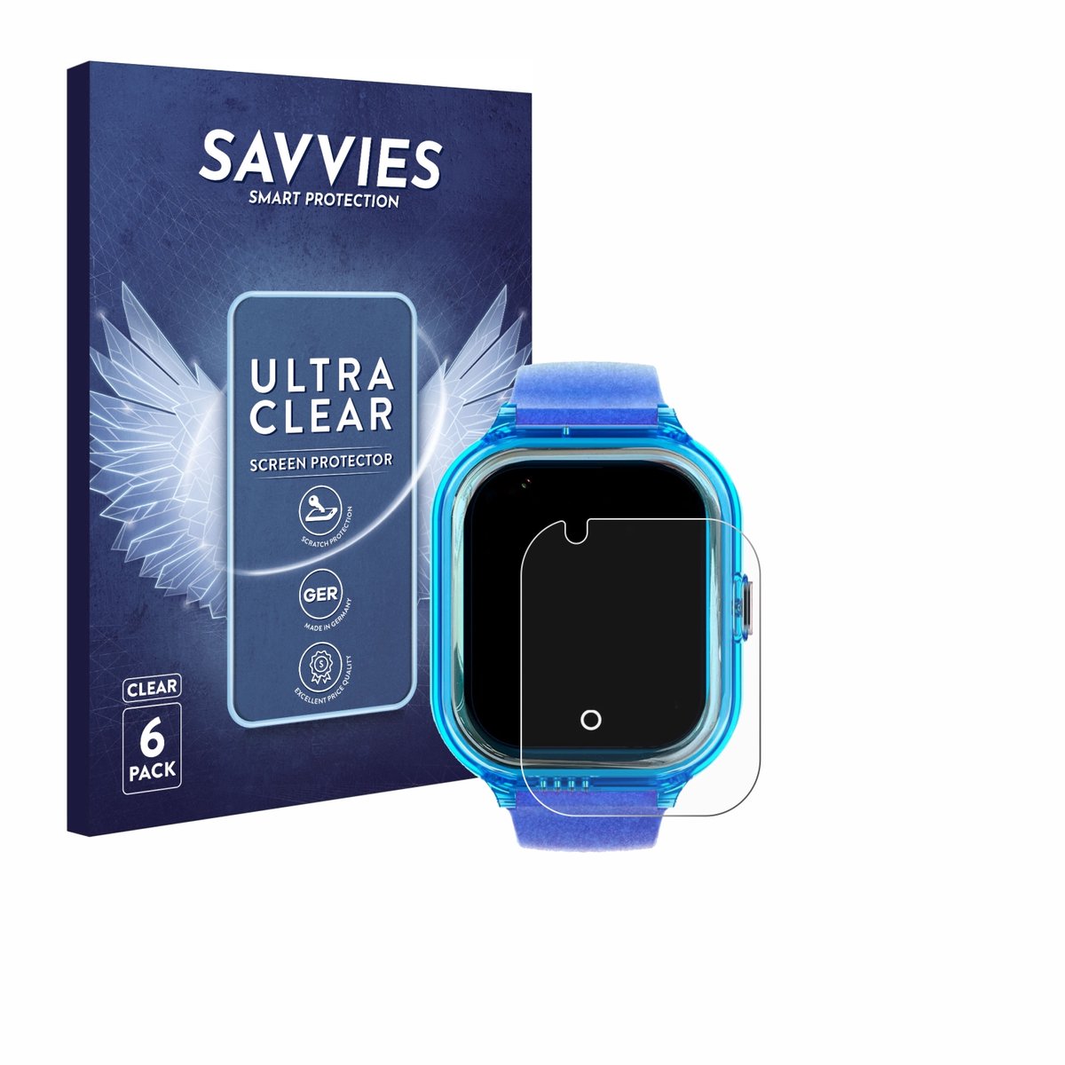 Savvies - Screenprotector voor SaveFamily Enjoy - Folie Beschermfolie transparant 6 Stuks