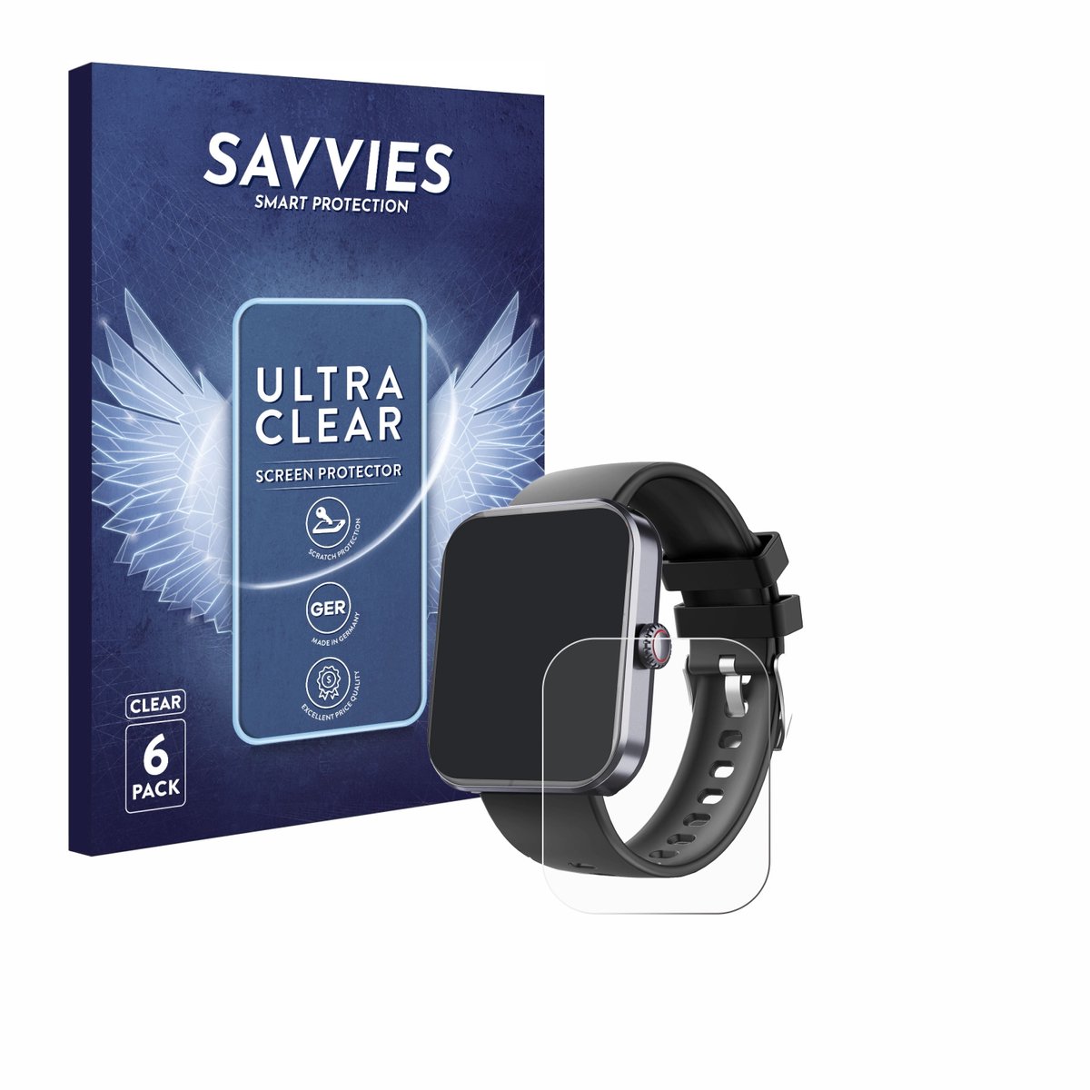 Savvies - Screenprotector voor Marsyu F57L - Folie Beschermfolie transparant 6 Stuks