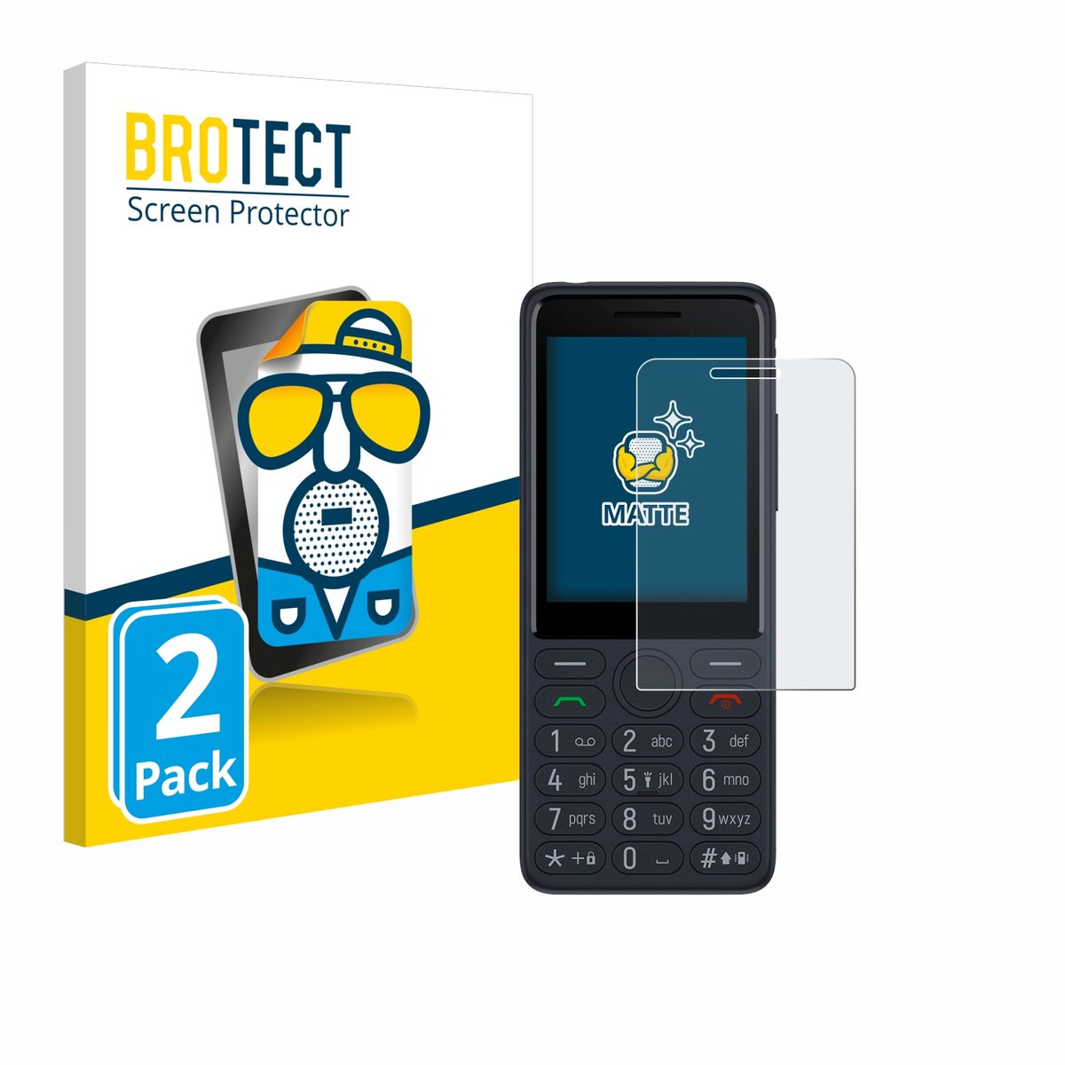BROTECT - Screenprotector voor TCL Onetouch 4022s - Folie Beschermfolie matte 2 Stuks