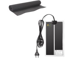 LayZyEgg® Warmtemat inclusief antislipmat - 7W 15x28 cm – Met Dimmer/Temperatuurregelaar – Voor Kuikens, Kwartels, Vogels, Reptielen & Amfibieën