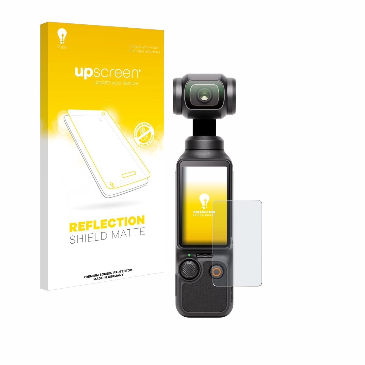 upscreen - Screenprotector voor DJI Osmo Pocket 3 - Folie Beschermfolie anti glare matte