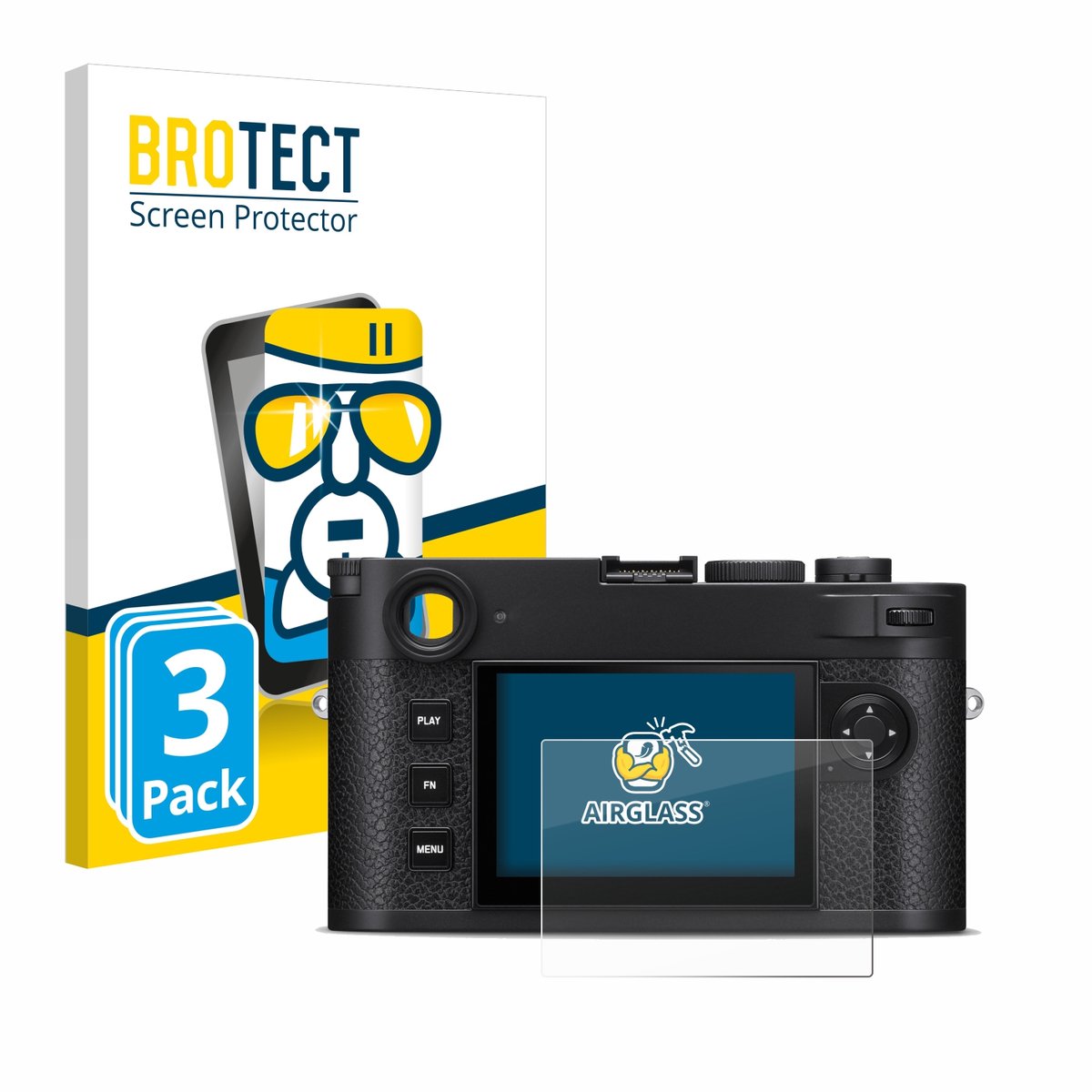 Screenprotector 3 Stuks voor Leica M11-P Beschermglas transparant