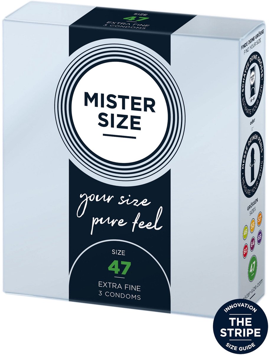 MISTER SIZE 47 Ultra Dunne XS condooms (3 pack)