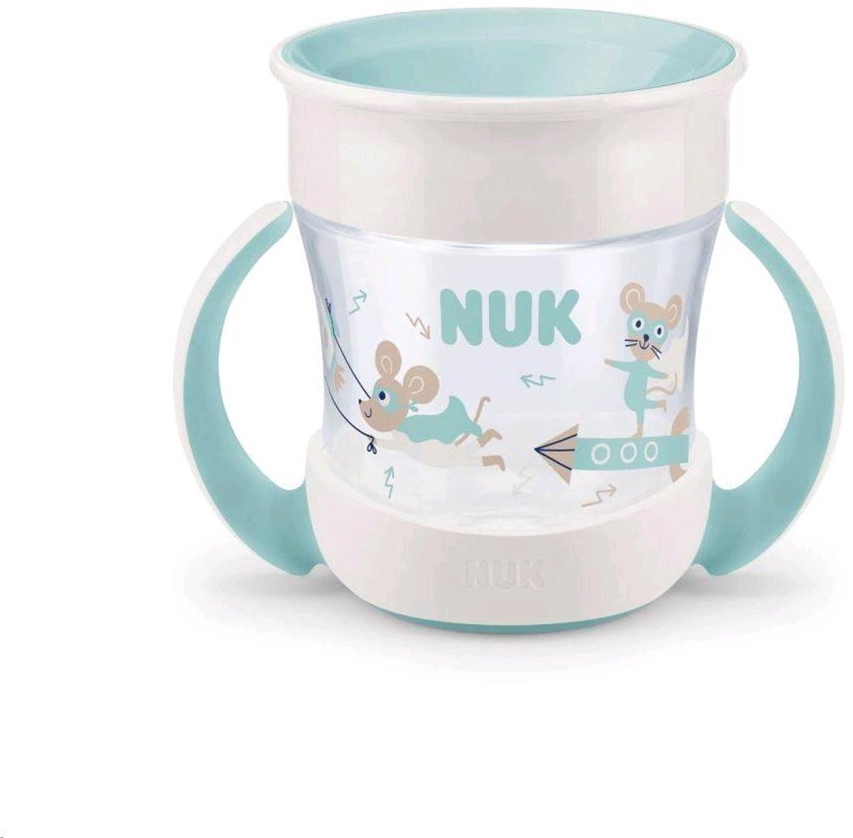 NUK Mini Magic 360 babybeker 160ml rood - Oefenbeker