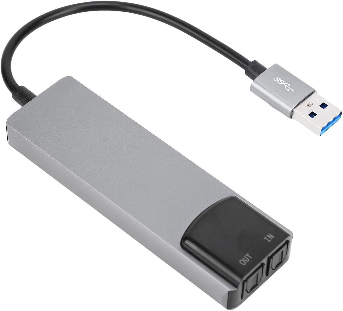 Externe USB Geluidskaart 7.1 Surround Sound met SPDIF Digitale Audio voor Laptop PC