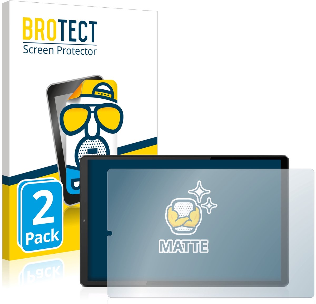 BROTECT - Screenprotector voor Lenovo Tab K10 - Folie Beschermfolie matte 2 Stuks