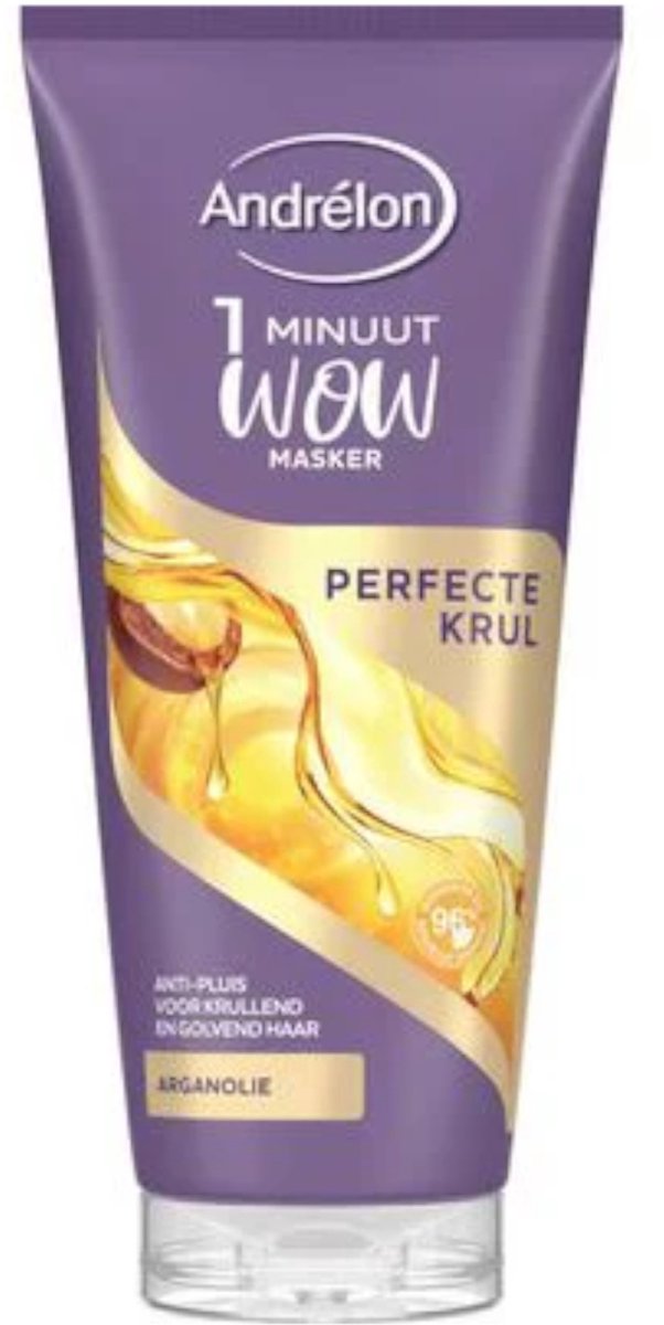 Andrélon 1 Minuut WOW Masker Perfecte Krul 180 ml