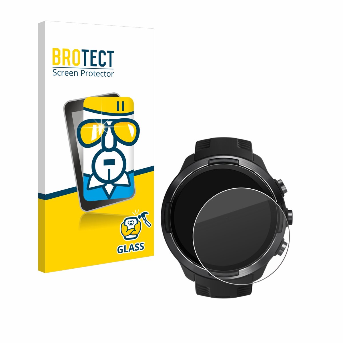 BROTECT - Glas Screenprotector voor Suunto 9 - Gehard Beschermglas 9H