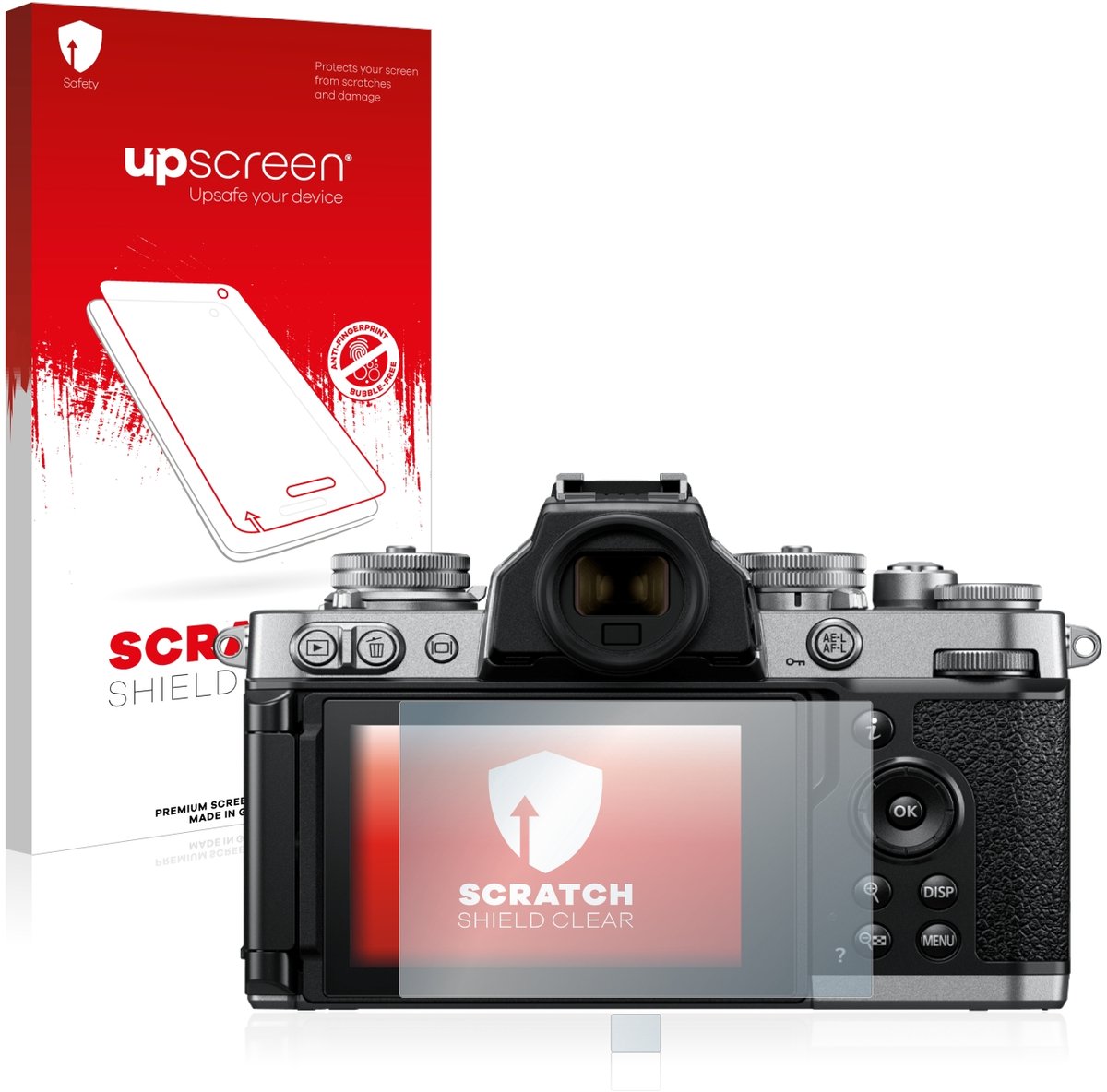 upscreen - Screenprotector voor Nikon Z fc - Folie Beschermfolie transparant