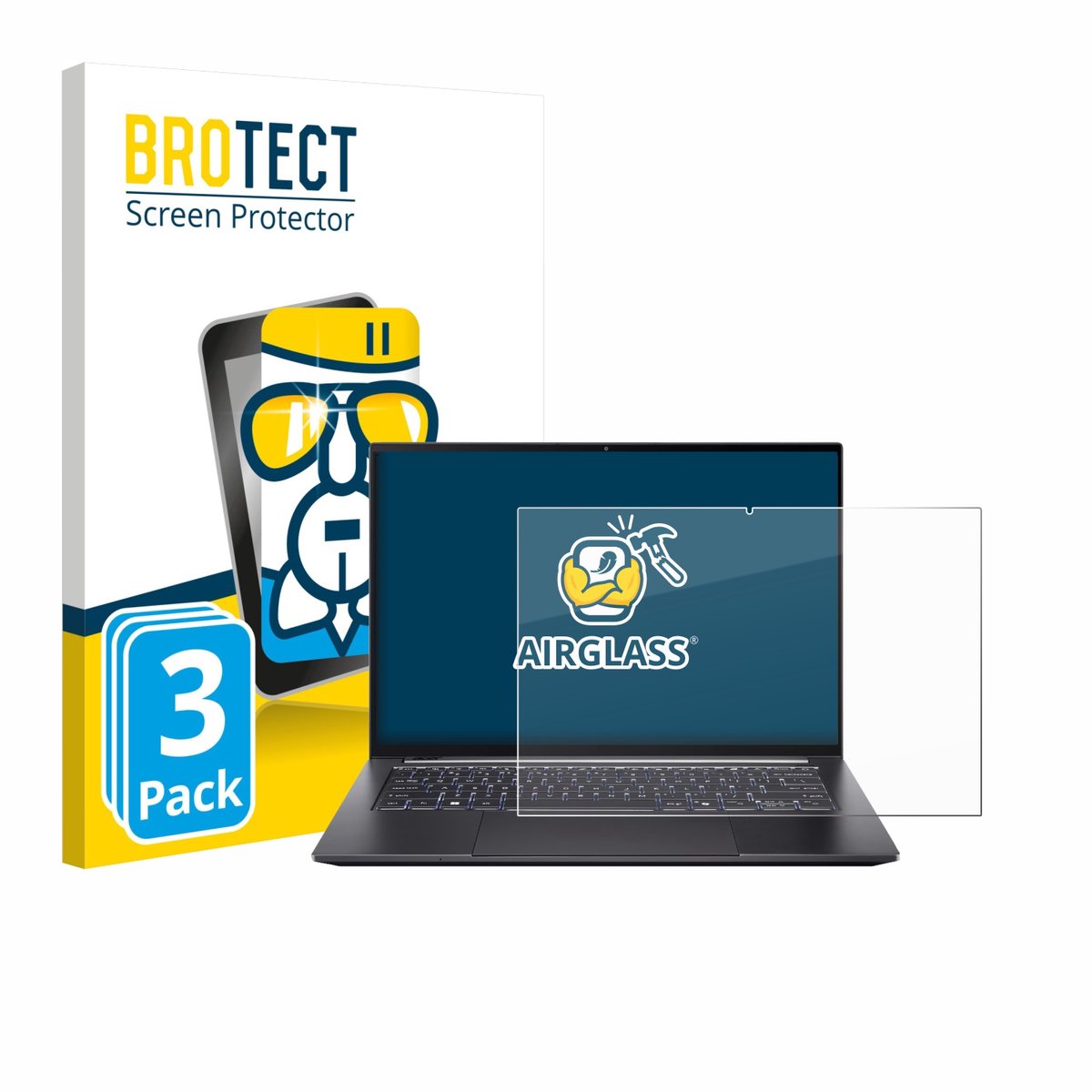 Screenprotector 3 Stuks voor Acer Swift X 14 SFX14-73G Touch Beschermglas transparant