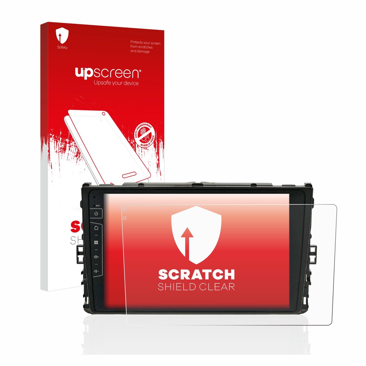 upscreen - Screenprotector voor Dynavin D8-DF63 10.1" - Folie Beschermfolie transparant