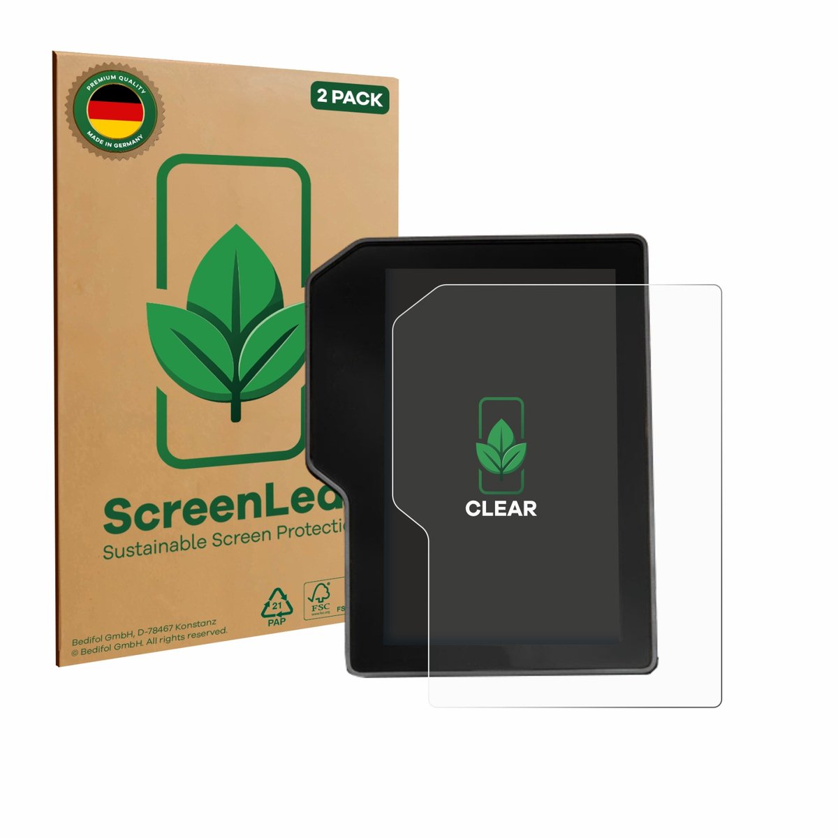 ScreenLeaf - Screenprotector voor Yamaha Tenere 700 / Rally 2025 - Duurzame schermbescherming Folie Beschermfolie transparant 2 Stuks