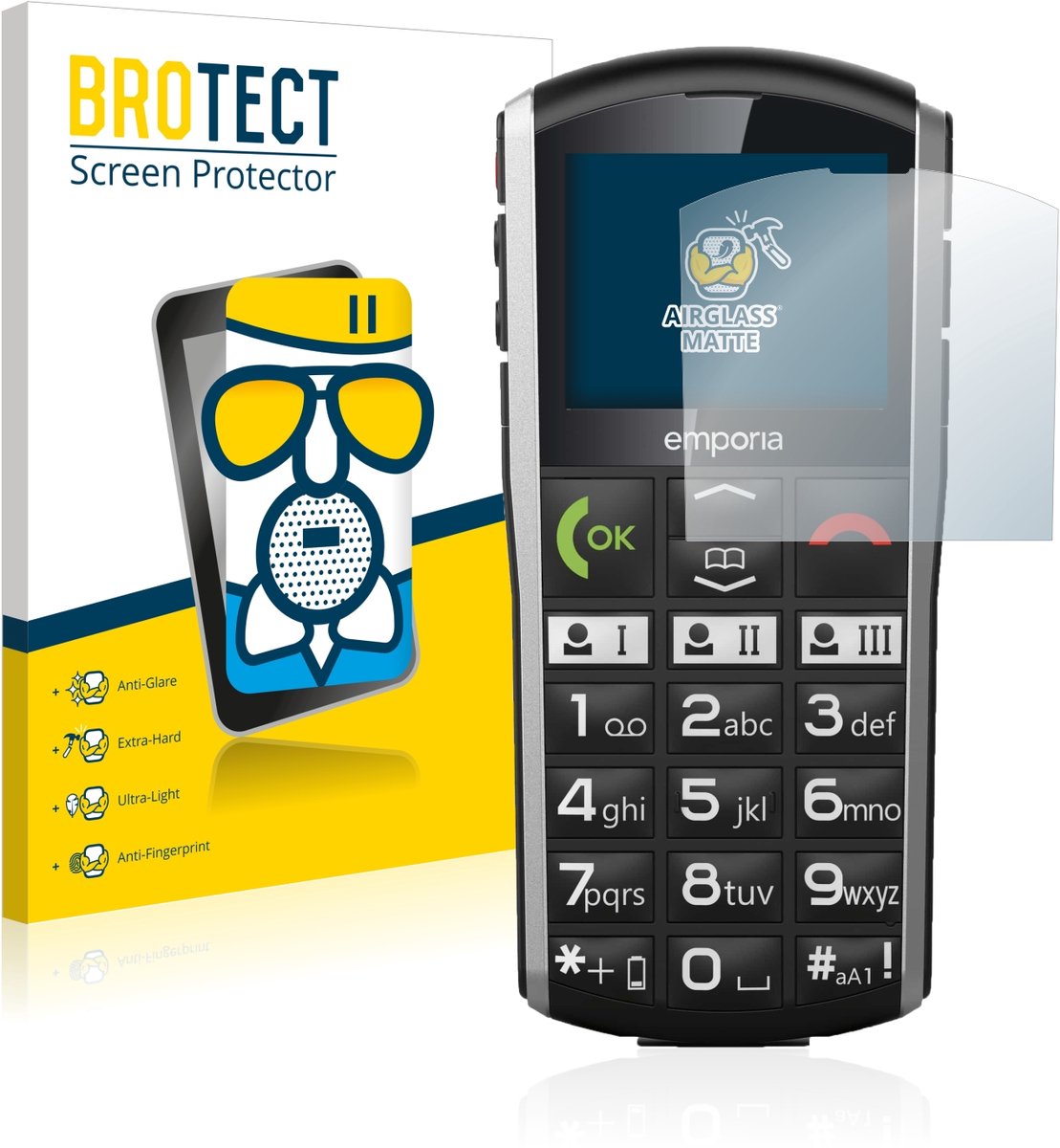 BROTECT - Screenprotector voor Emporia Simplicity - Folie Beschermfolie Beschermglas matte