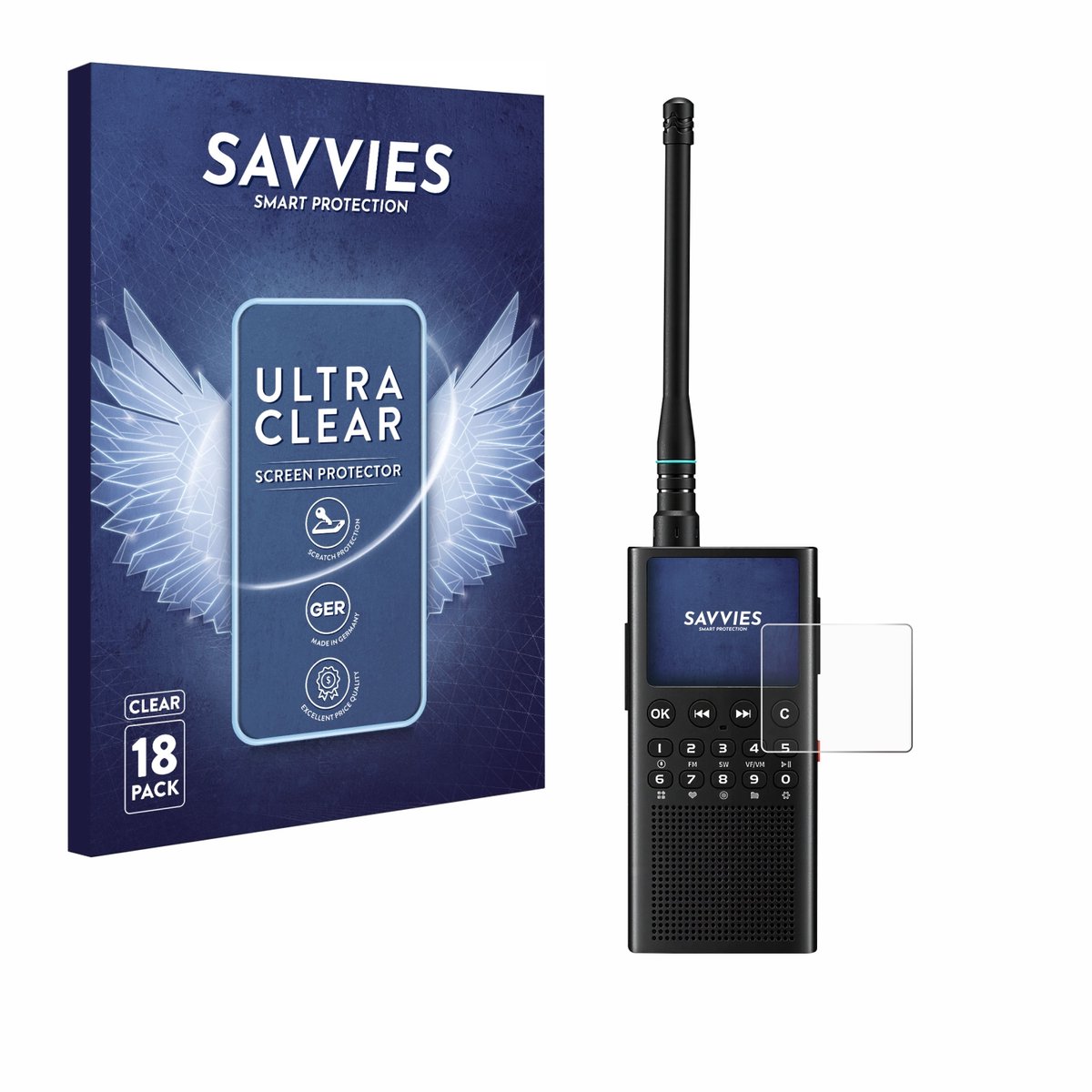 Savvies - Screenprotector voor Choyong WT2 - Folie Beschermfolie transparant 18 Stuks